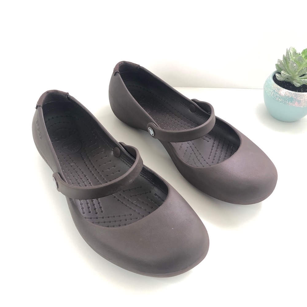 Crocs Women’s Alice Work Flat | Brown | Size 7